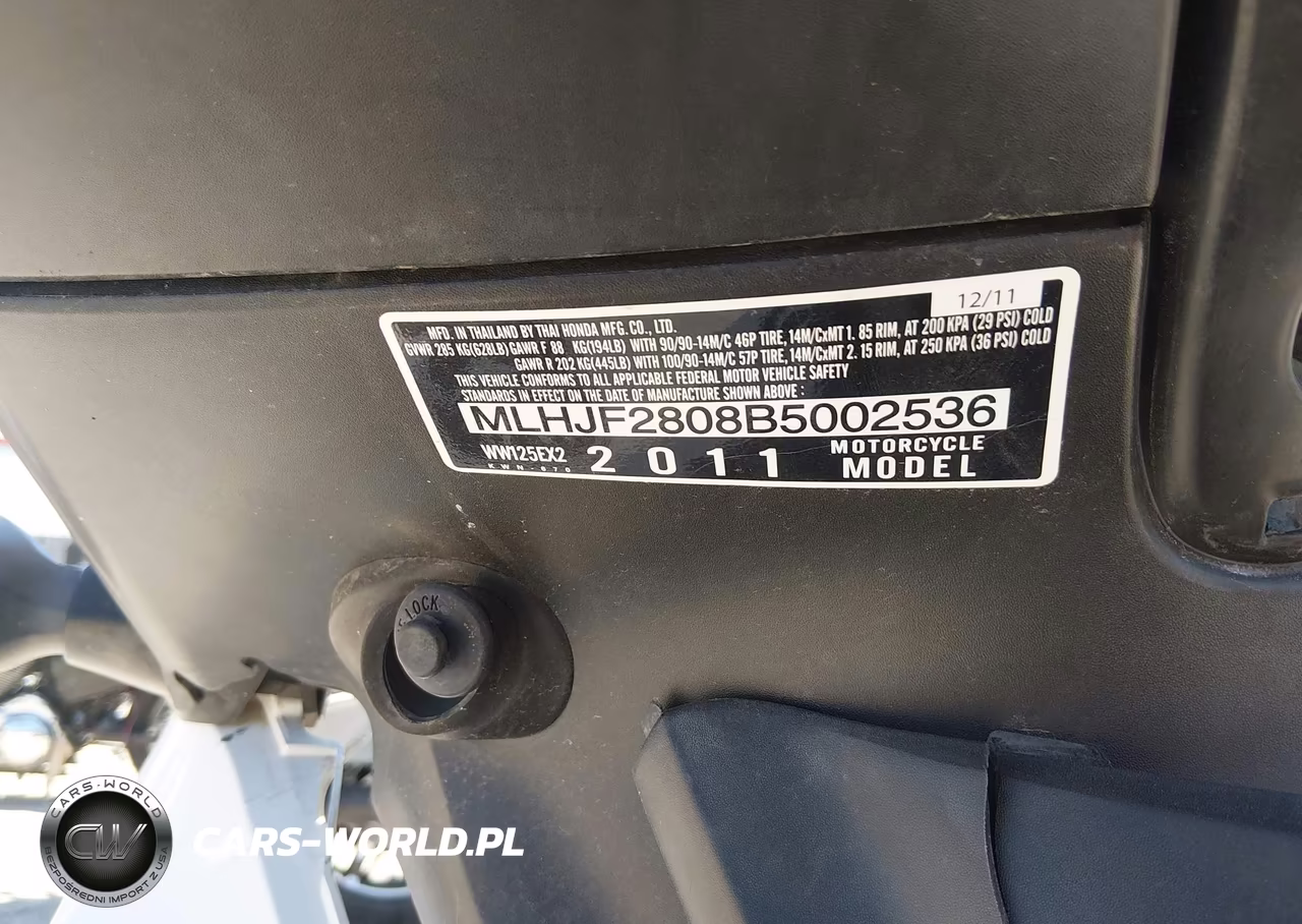 2011 Honda Pcx VIN:MLHJF2808B5002536 - 10