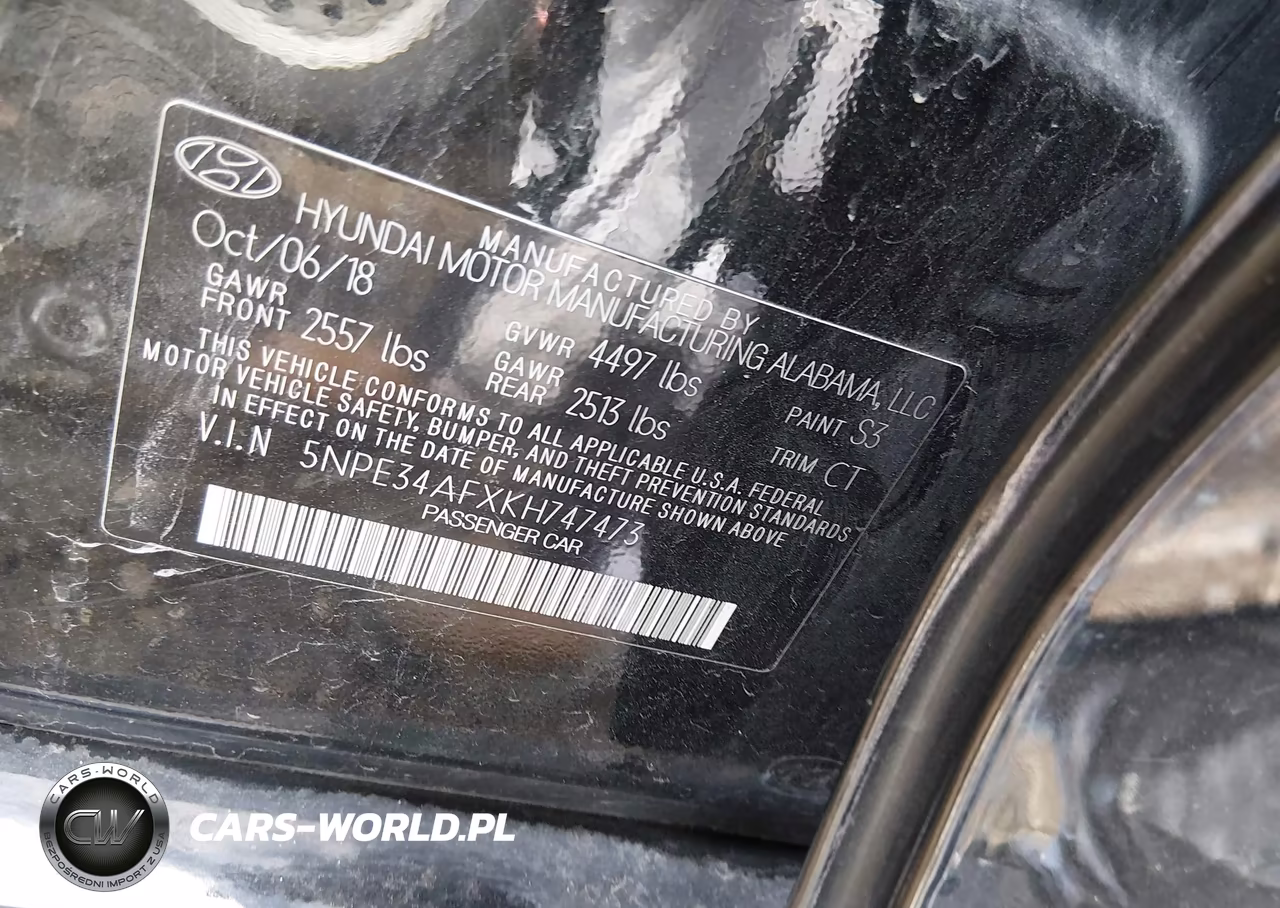 2019 Hyundai Sonata Sel VIN:5NPE34AFXKH747473 - 9