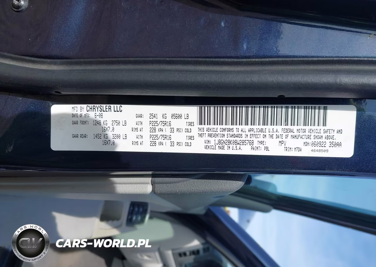 2008 Jeep Liberty Sport VIN:1J8GN28K08W285768 - 9