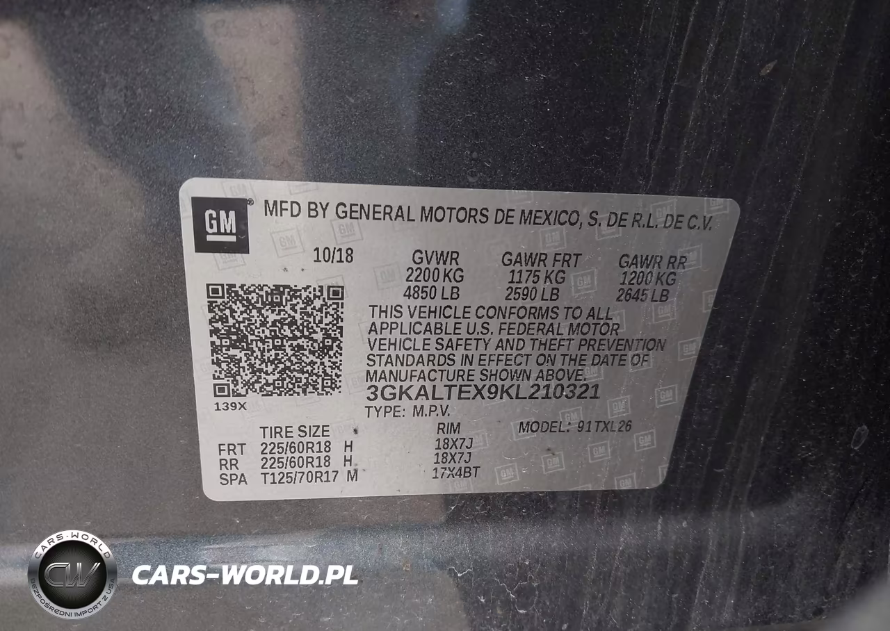 2019 GMC Terrain Sle VIN:3GKALTEX9KL210321 - 9