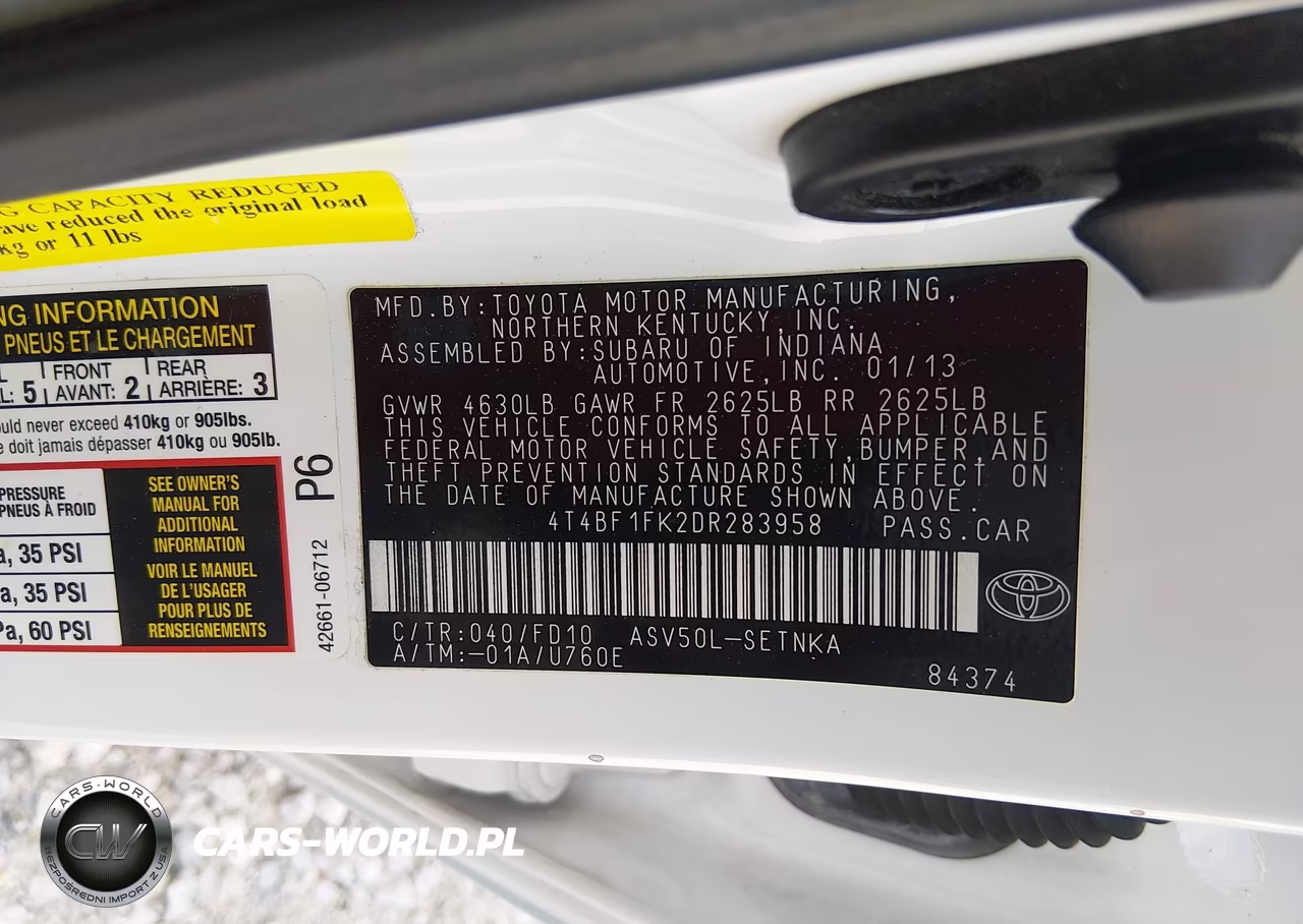2013 Toyota Camry Le VIN:4T4BF1FK2DR283958 - 9