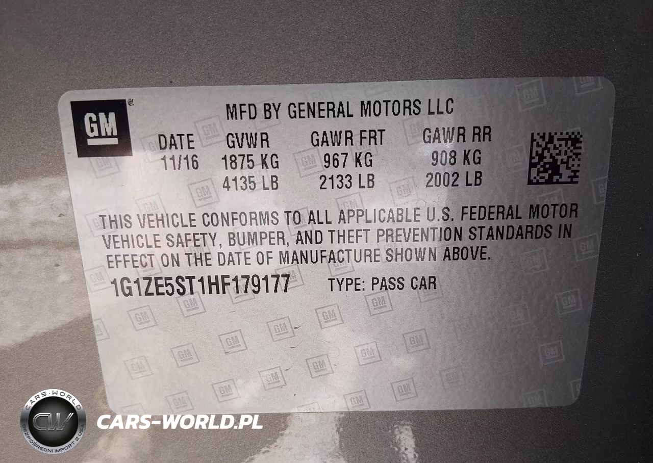 2017 Chevrolet Malibu 1Lt VIN:1G1ZE5ST1HF179177 - 9