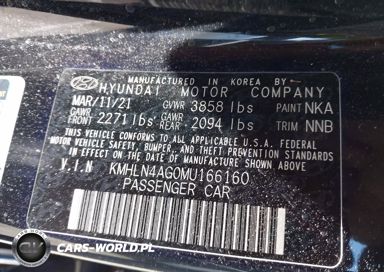 2021 Hyundai Elantra Sel VIN:KMHLN4AG0MU166160 - 9
