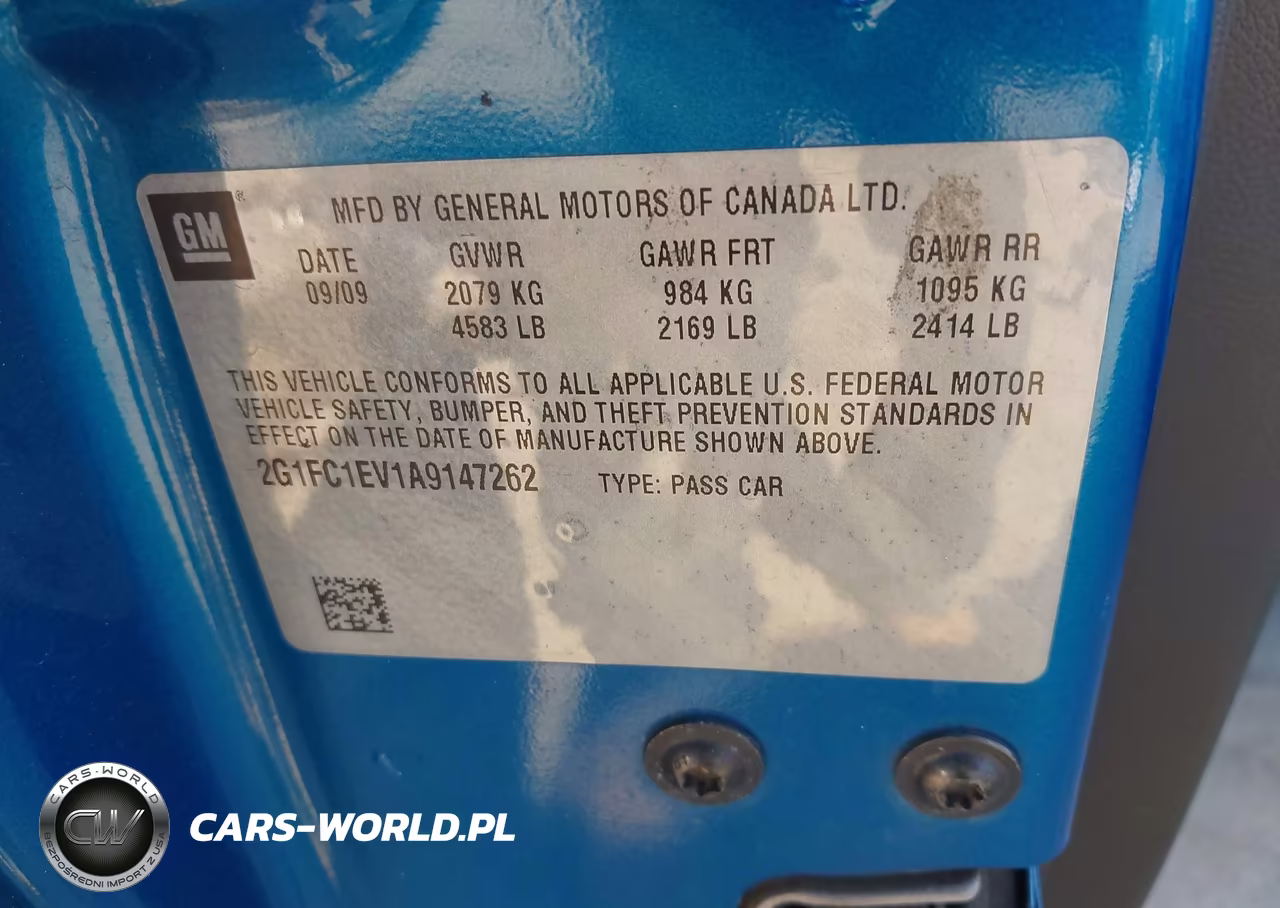 2010 Chevrolet Camaro 2Lt VIN:2G1FC1EV1A9147262 - 9