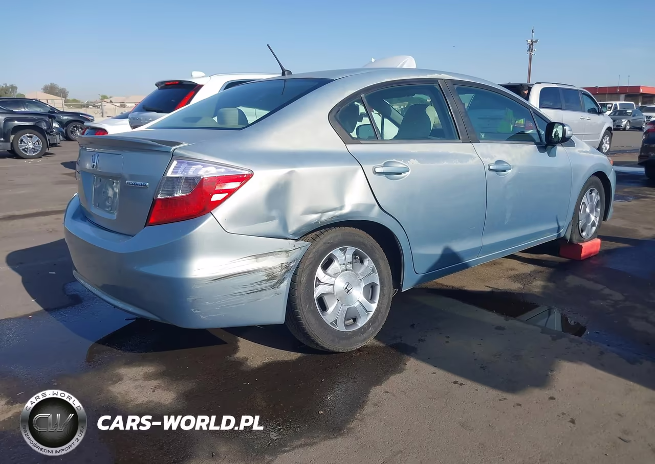 2012 Honda Civic Hybrid VIN:JHMFB4F26CS010527 - 4