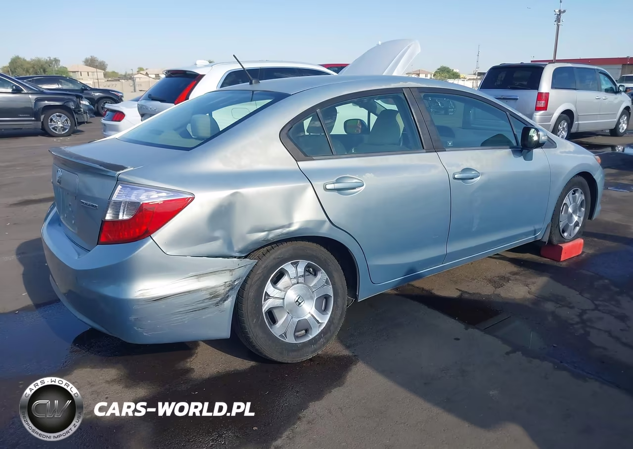 2012 Honda Civic Hybrid VIN:JHMFB4F26CS010527 - 6