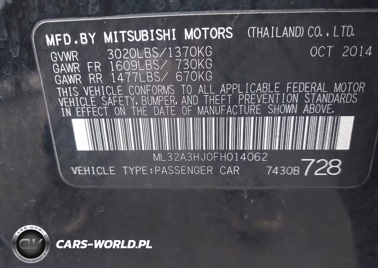 2015 Mitsubishi Mirage De VIN:ML32A3HJ0FH014062 - 9