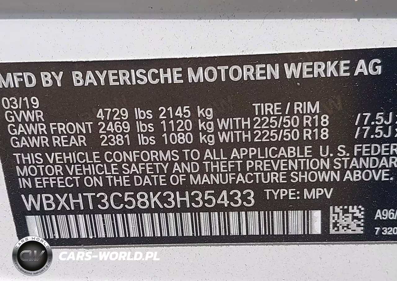 2019 BMW X1 xDrive28I VIN:WBXHT3C58K3H35433 - 9