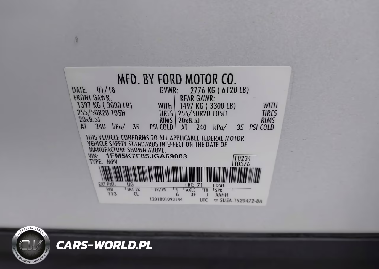2018 Ford Explorer Limited VIN:1FM5K7F85JGA69003 - 9