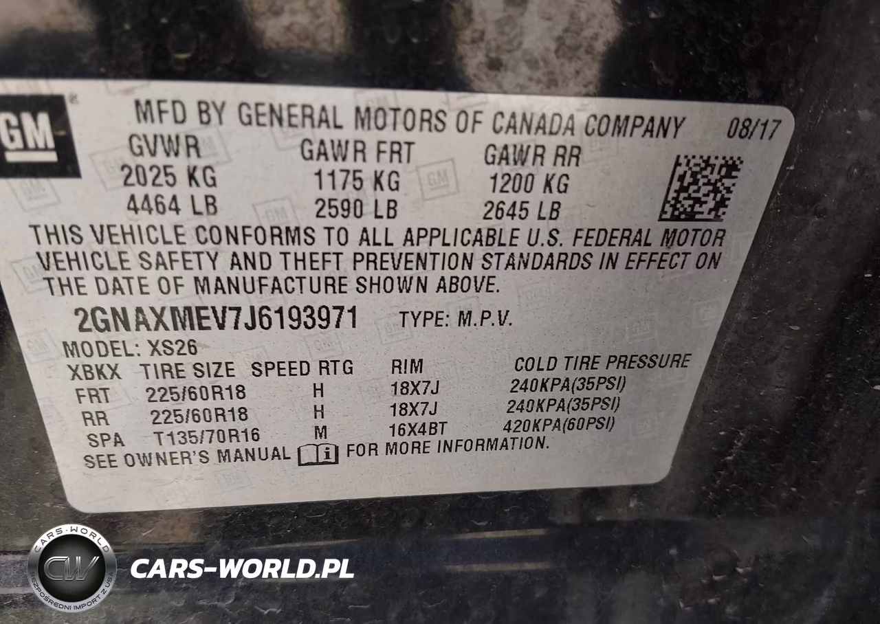 2018 Chevrolet Equinox Premier VIN:2GNAXMEV7J6193971 - 9