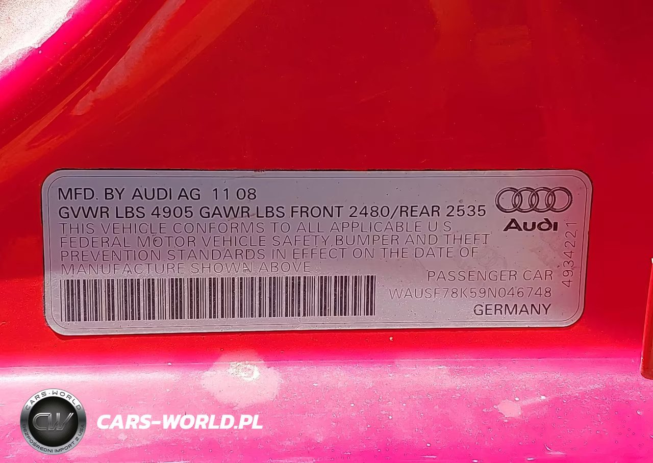 2009 Audi A4 2.0T Premium VIN:WAUSF78K59N046748 - 9