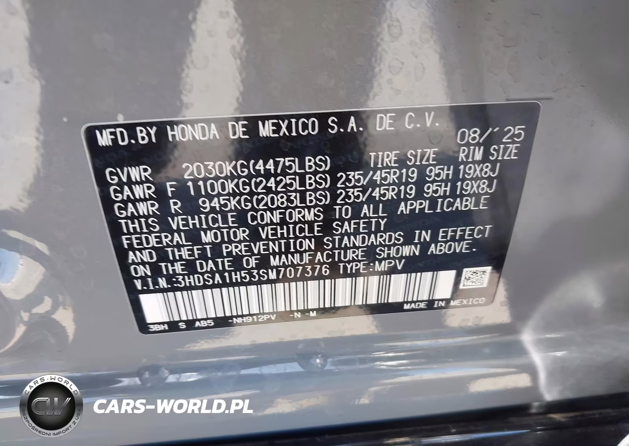 2025 Acura Adx A-Spec VIN:3HDSA1H53SM707376 - 9