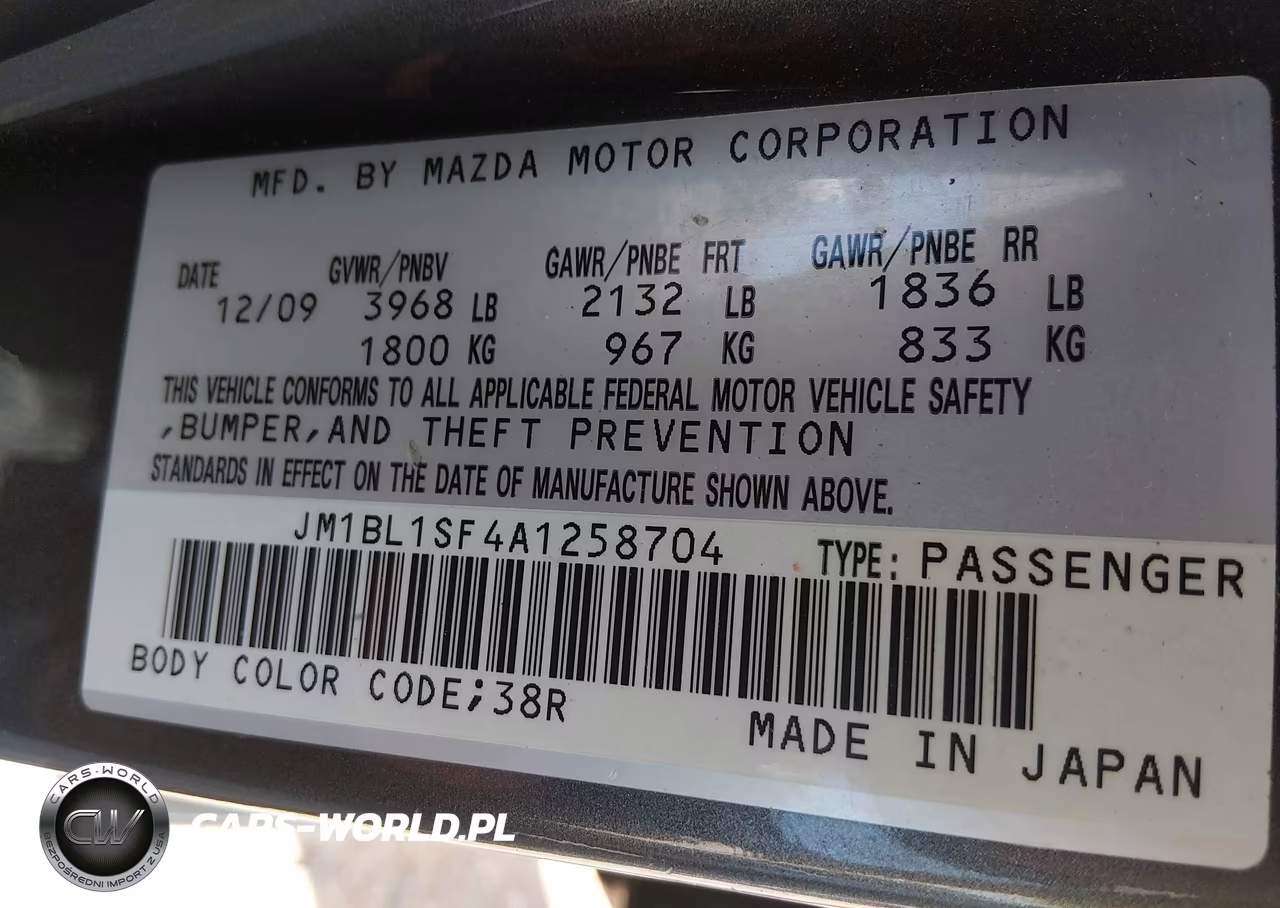 2010 Mazda Mazda3 I Touring VIN:JM1BL1SF4A1258704 - 9