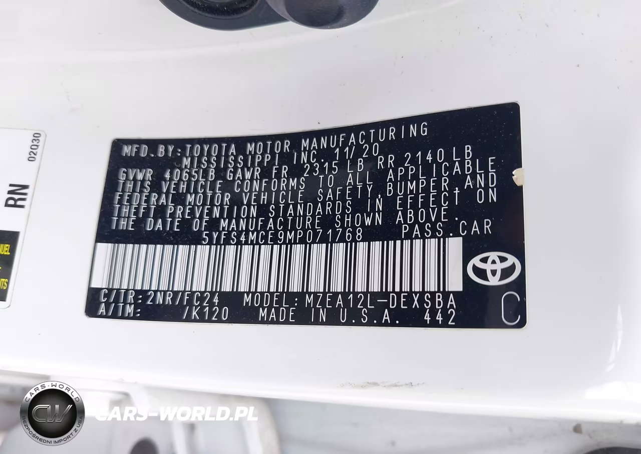 2021 Toyota Corolla Se Apex Edition VIN:5YFS4MCE9MP071768 - 9