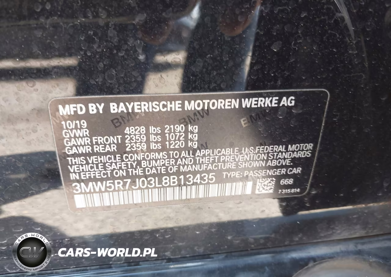 2020 BMW 330I xDrive VIN:3MW5R7J03L8B13435 - 9