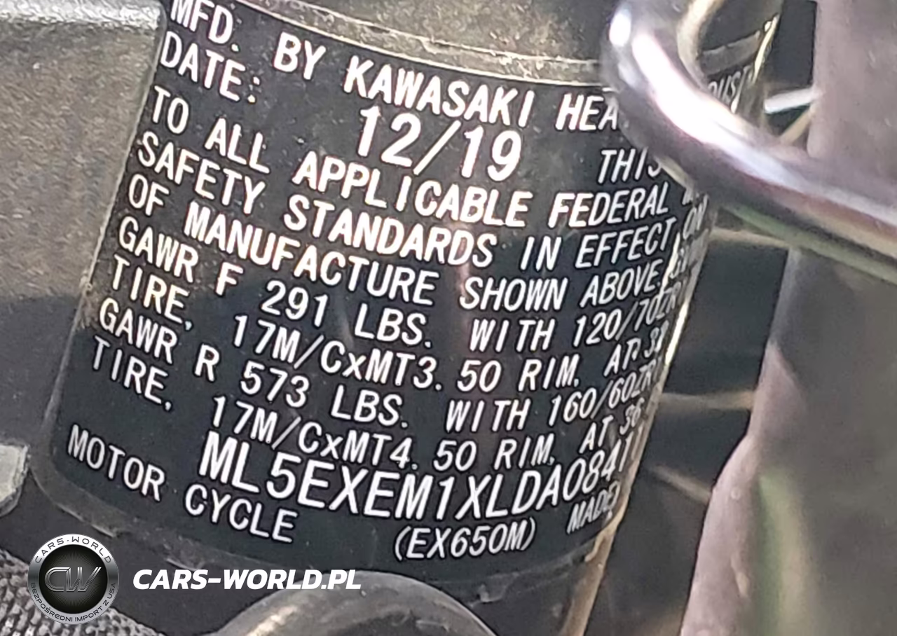2020 Kawasaki Ex650 M VIN:ML5EXEM1XLDA08411 - 10