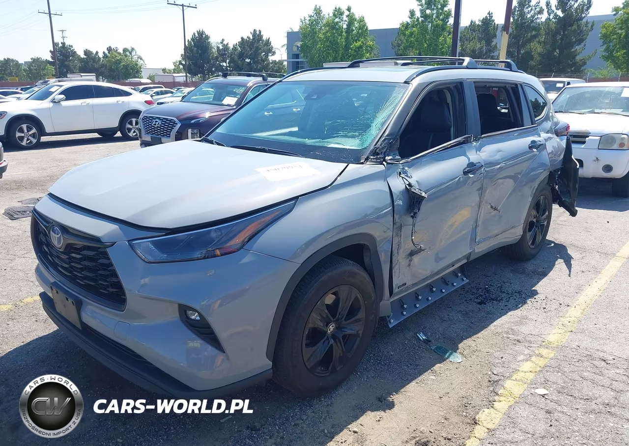 2024 Toyota Highlander Hybrid Xle Nightshade VIN:5TDKBRCH6RS609936 - 2