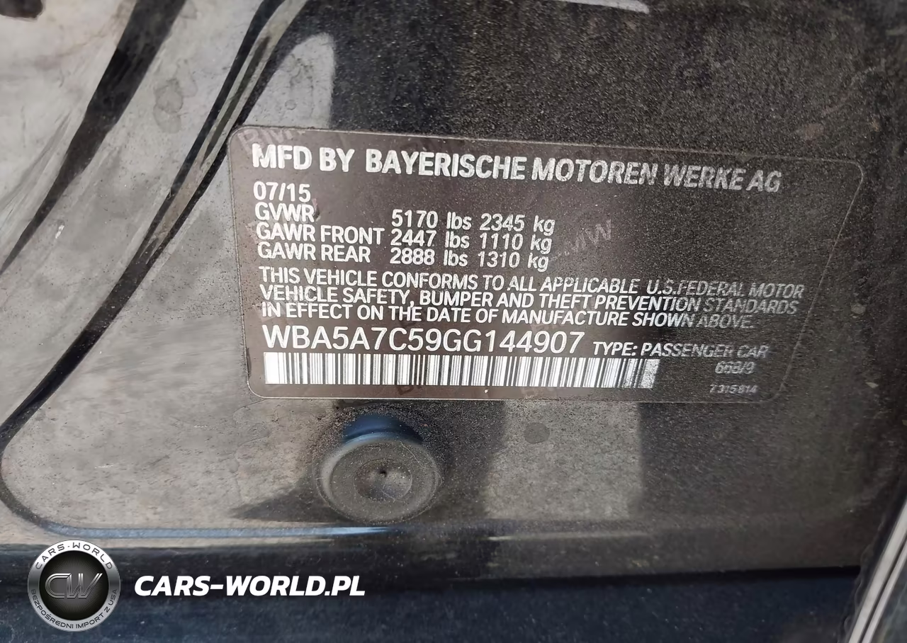 2016 BMW 528I xDrive VIN:WBA5A7C59GG144907 - 9