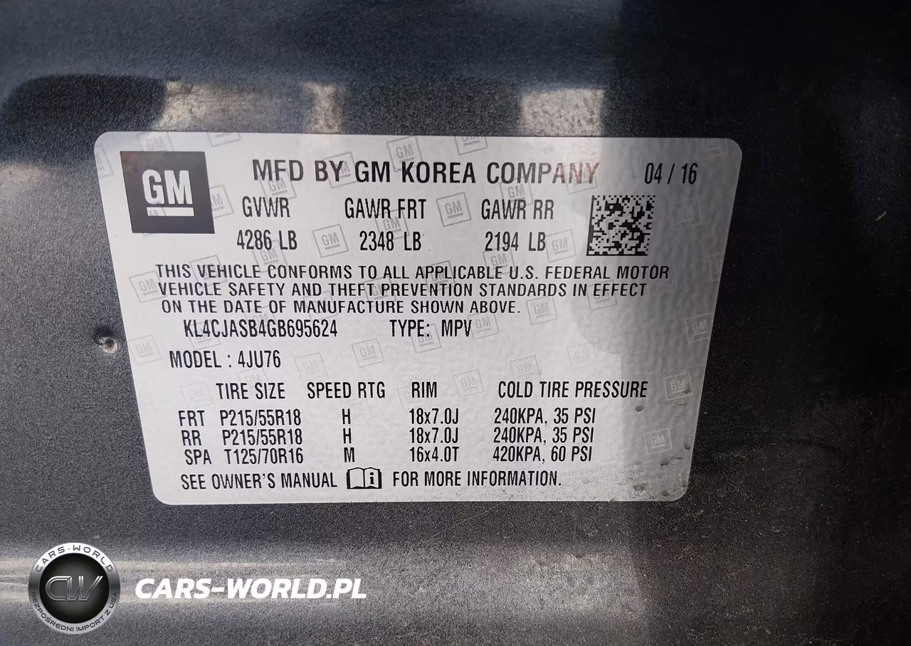 2016 Buick Encore VIN:KL4CJASB4GB695624 - 9