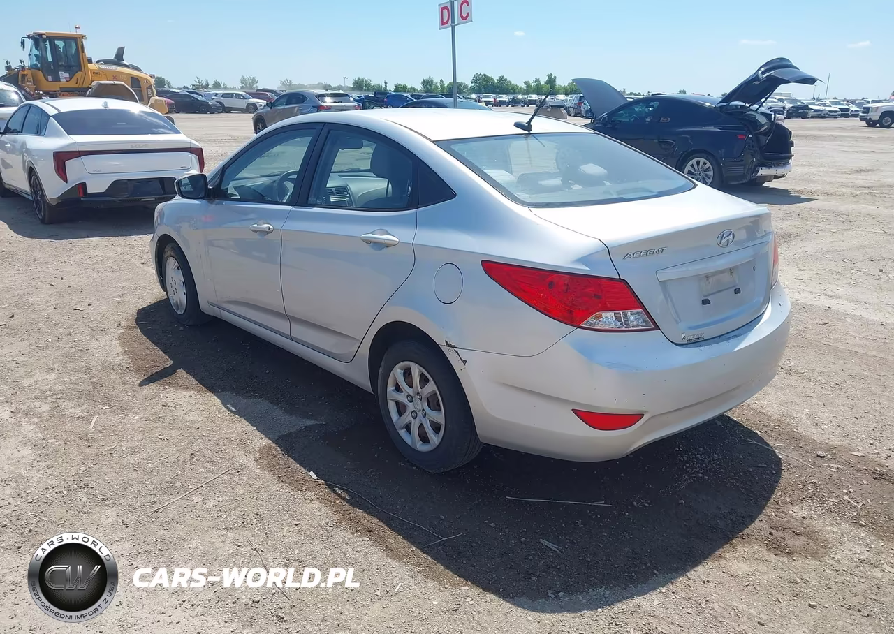 2012 Hyundai Accent Gls VIN:KMHCT4AE6CU212240 - 3