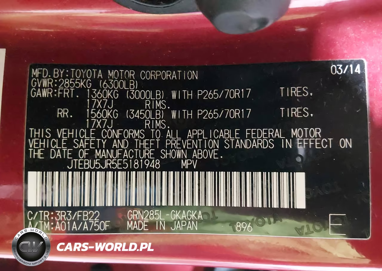 2014 Toyota 4Runner Sr5 VIN:JTEBU5JR5E5181948 - 9