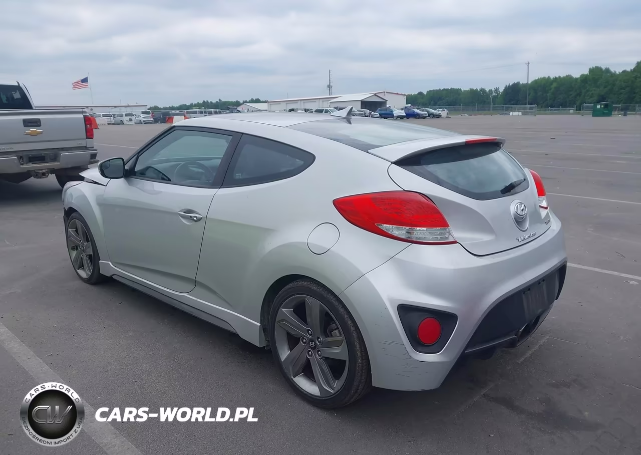 2015 Hyundai Veloster Turbo VIN:KMHTC6AE2FU229651 - 3