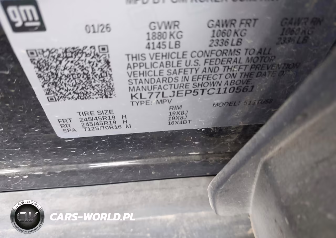 2026 Chevrolet Trax Fwd 2Rs VIN:KL77LJEP5TC110561 - 9