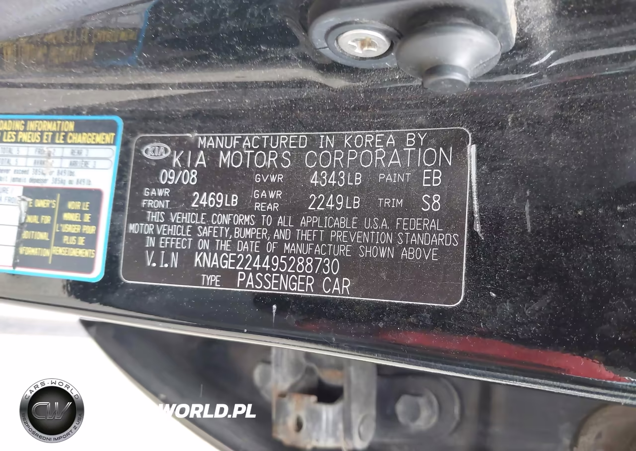 2009 Kia Optima Ex V6 VIN:KNAGE224495288730 - 9
