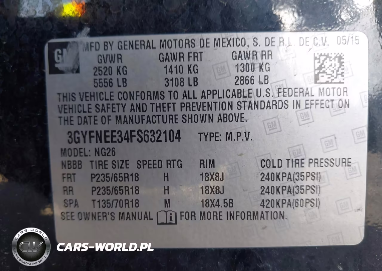 2015 Cadillac Srx Luxury Collection VIN:3GYFNEE34FS632104 - 9