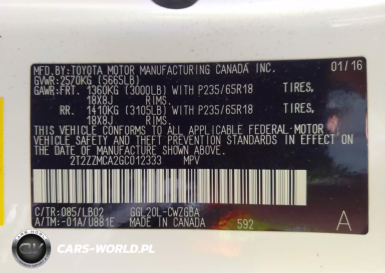 2016 Lexus Rx 350 VIN:2T2ZZMCA2GC012333 - 9