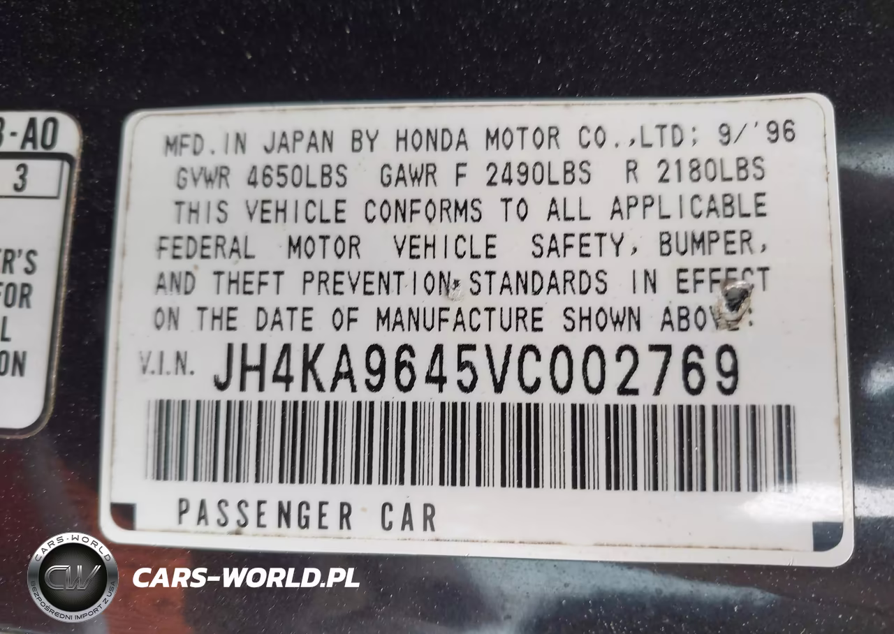 1997 Acura Rl 3.5 VIN:JH4KA9645VC002769 - 9