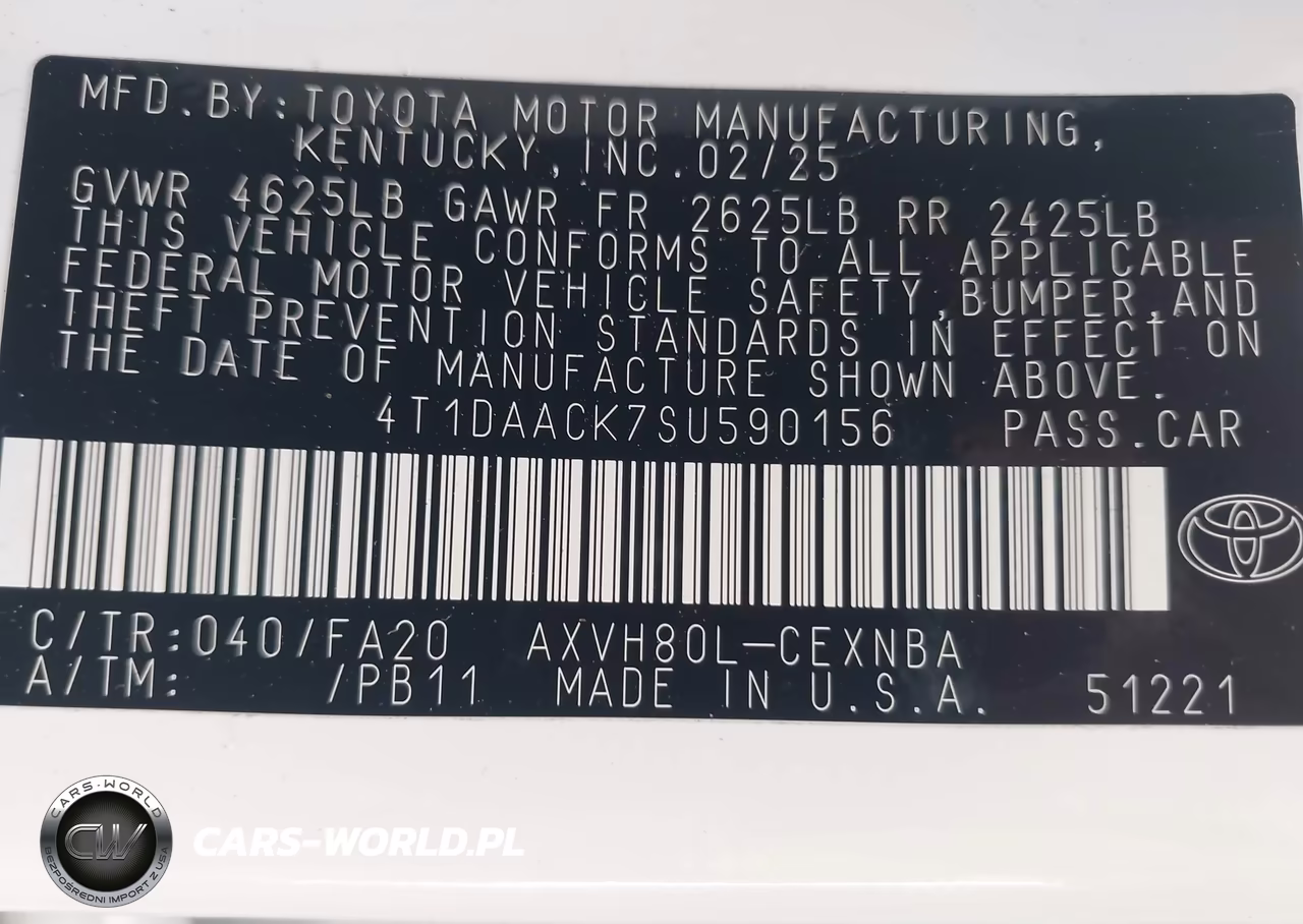2025 Toyota Camry Le VIN:4T1DAACK7SU590156 - 9
