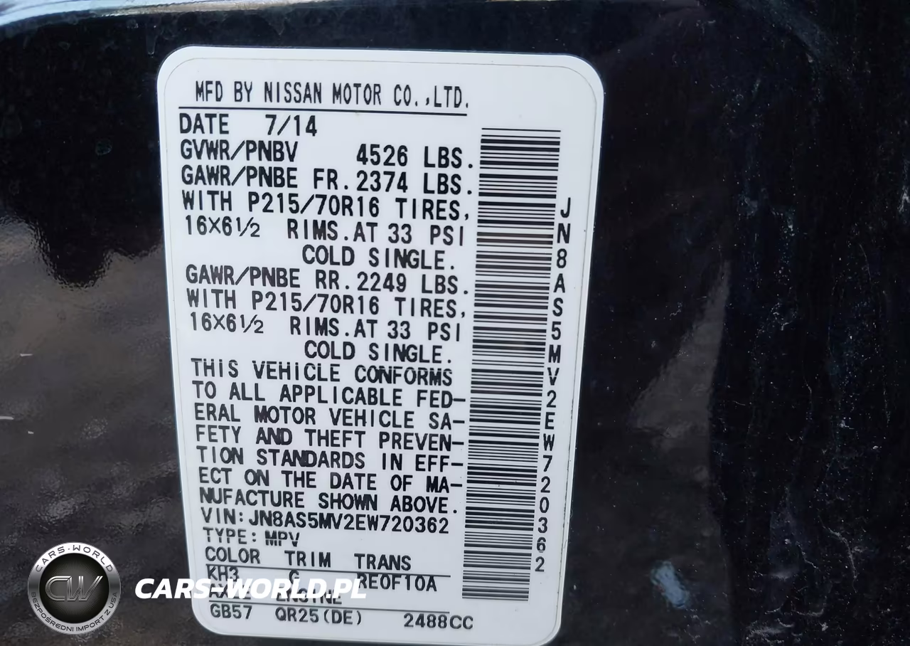 2014 Nissan Rogue Select S VIN:JN8AS5MV2EW720362 - 9