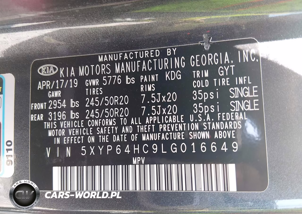 2020 Kia Telluride S VIN:5XYP64HC9LG016649 - 9