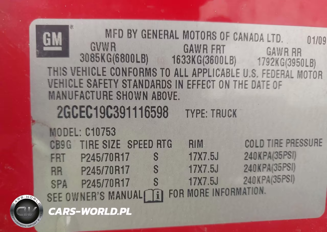 2009 Chevrolet Silverado 1500 Work Truck VIN:2GCEC19C391116598 - 9