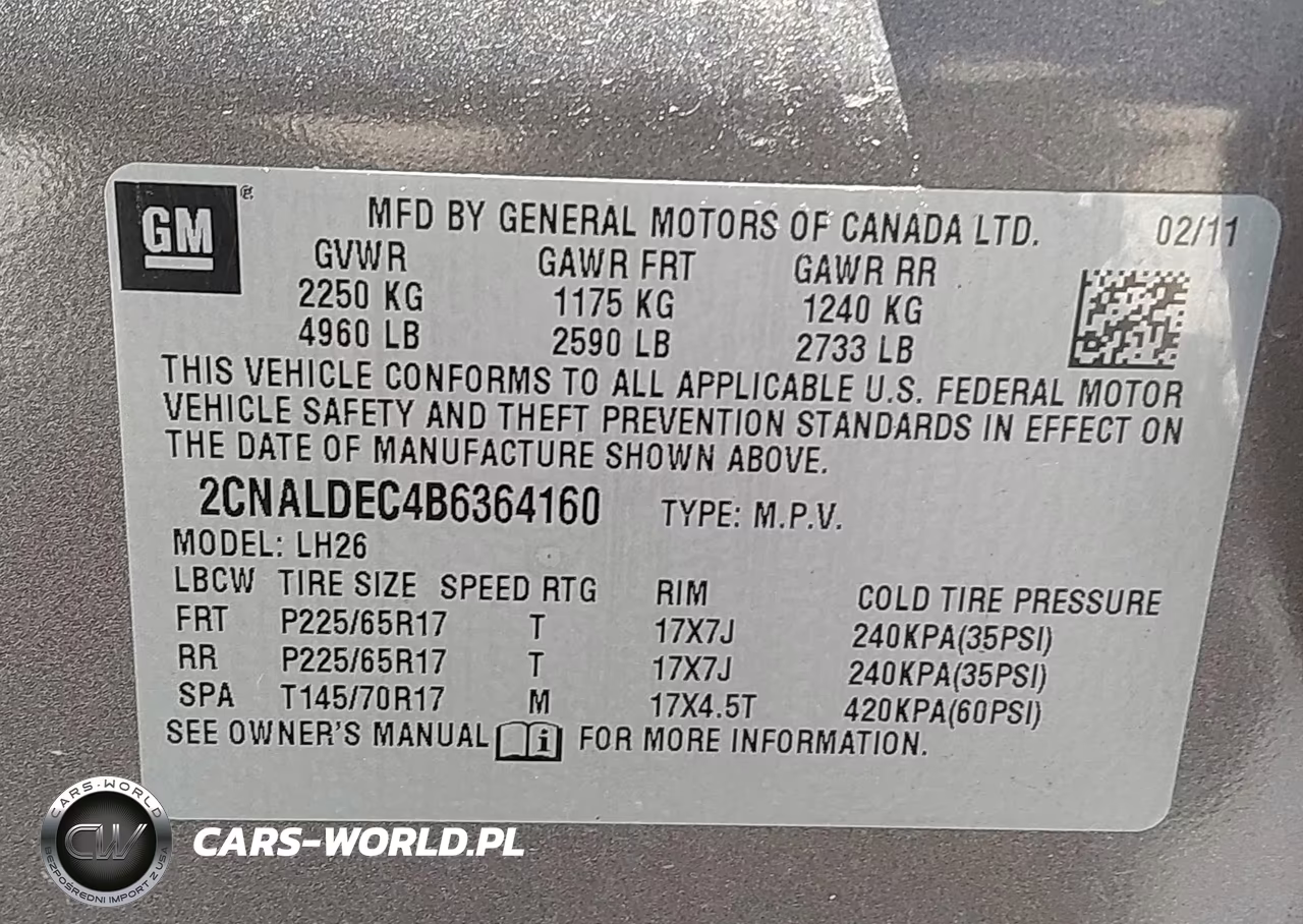 2011 Chevrolet Equinox 1Lt VIN:2CNALDEC4B6364160 - 9