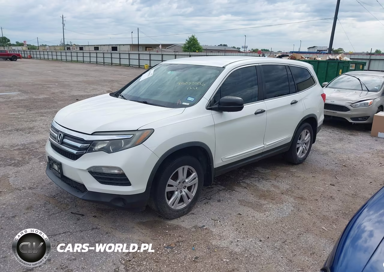 2016 Honda Pilot Lx VIN:5FNYF5H13GB028558 - 2