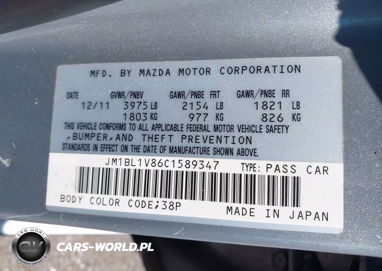 2012 Mazda Mazda3 I Touring VIN:JM1BL1V86C1589347 - 9
