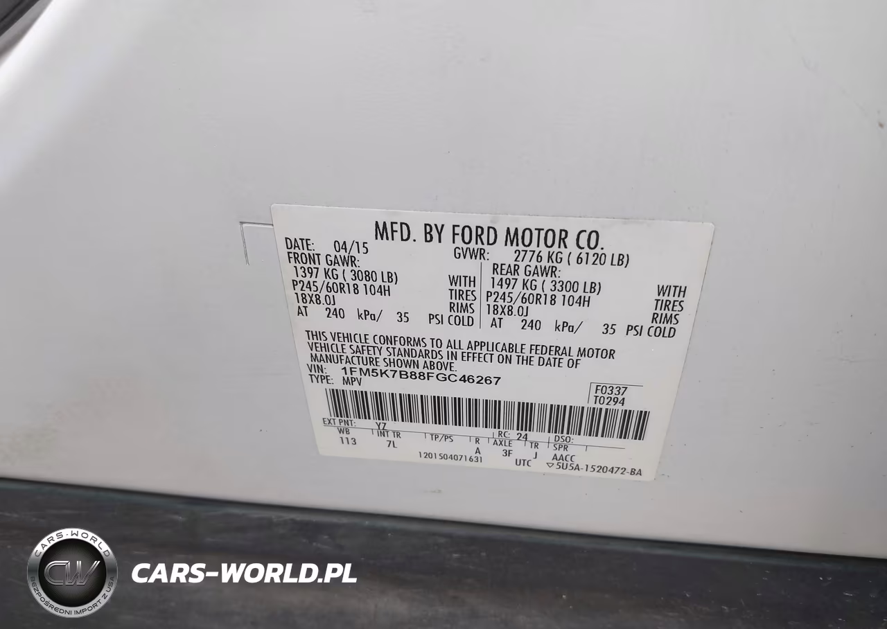 2015 Ford Explorer VIN:1FM5K7B88FGC46267 - 9