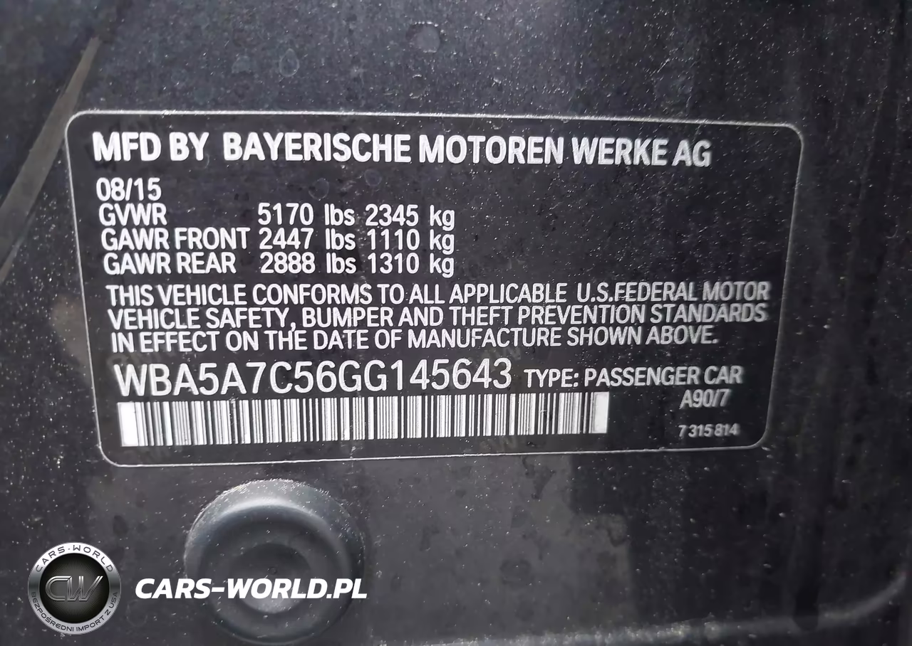 2016 BMW 528I xDrive VIN:WBA5A7C56GG145643 - 9