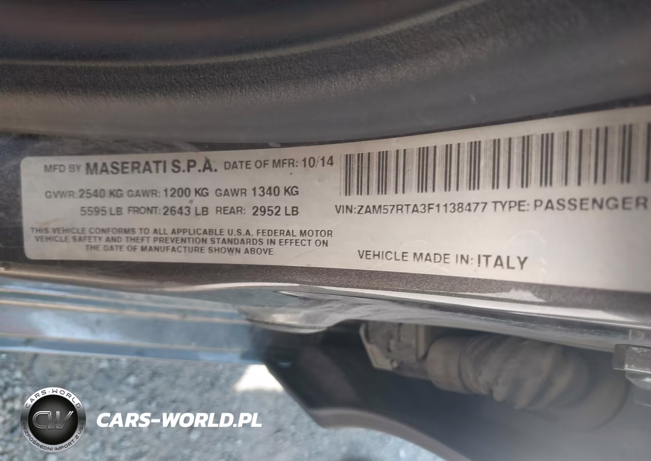 2015 Maserati Ghibli S Q4 VIN:ZAM57RTA3F1138477 - 9