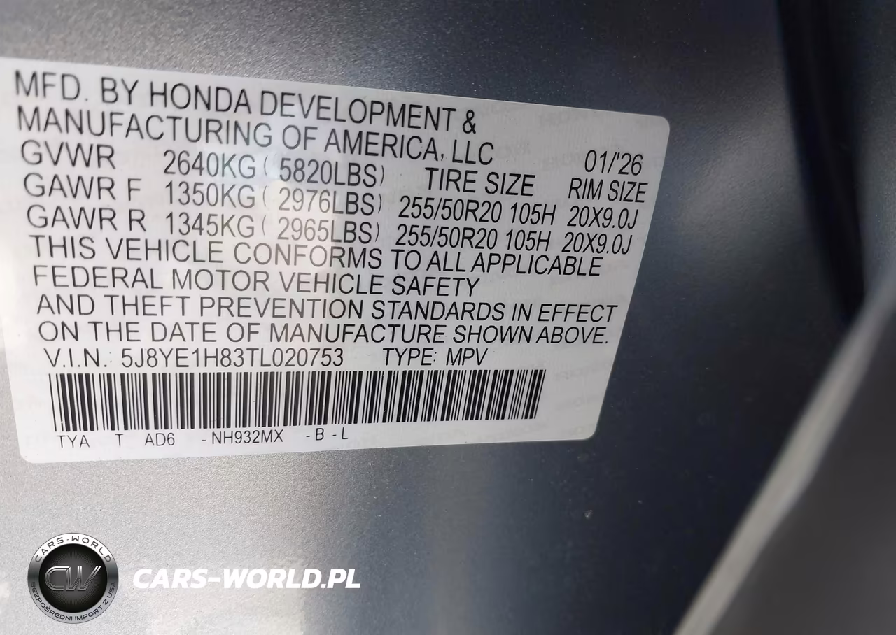 2026 Acura Mdx Advance Package VIN:5J8YE1H83TL020753 - 9