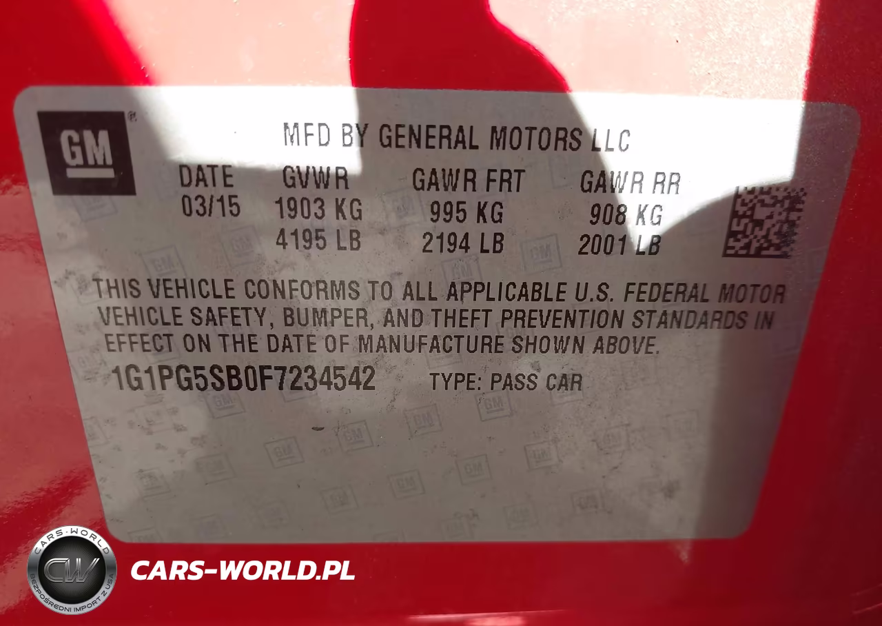 2015 Chevrolet Cruze Ltz VIN:1G1PG5SB0F7234542 - 9