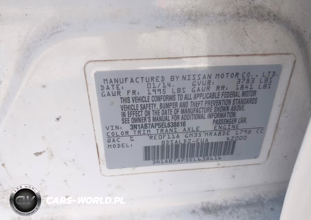 2014 Nissan Sentra Fe+ S-Fe+ Sv-S-Sl-Sr-Sv VIN:3N1AB7AP5EL638616 - 9
