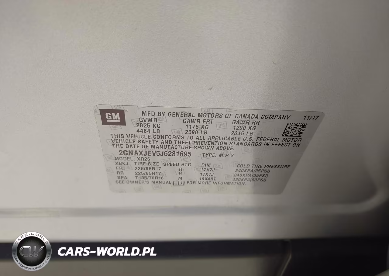 2018 Chevrolet Equinox Lt VIN:2GNAXJEV5J6231695 - 9
