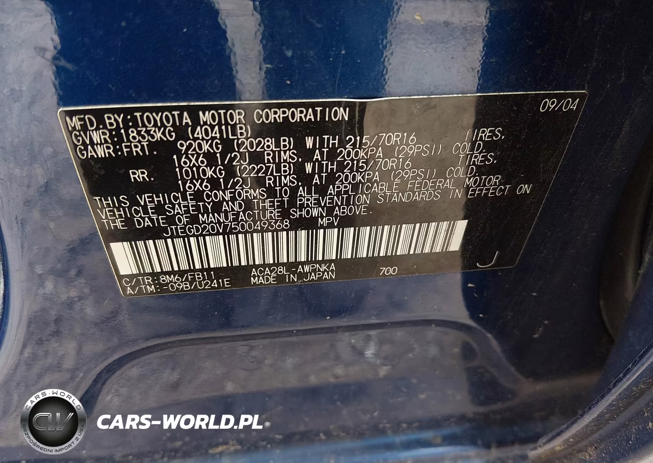 2005 Toyota Rav4 VIN:JTEGD20V750049368 - 9