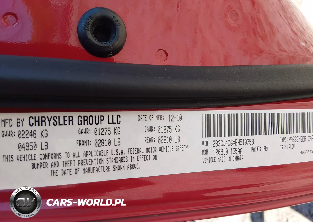 2011 Dodge Challenger VIN:2B3CJ4DGXBH510753 - 9