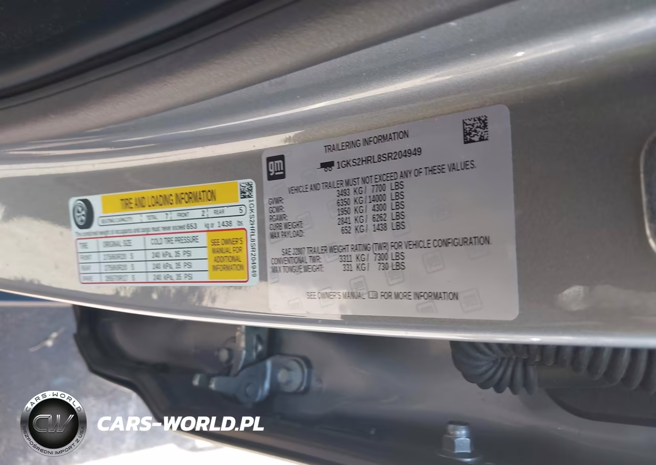 2025 GMC Yukon Xl 4Wd At4 VIN:1GKS2HRL8SR204949 - 9