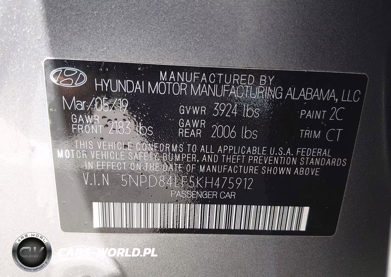 2019 Hyundai Elantra Value Edition VIN:5NPD84LF5KH475912 - 9