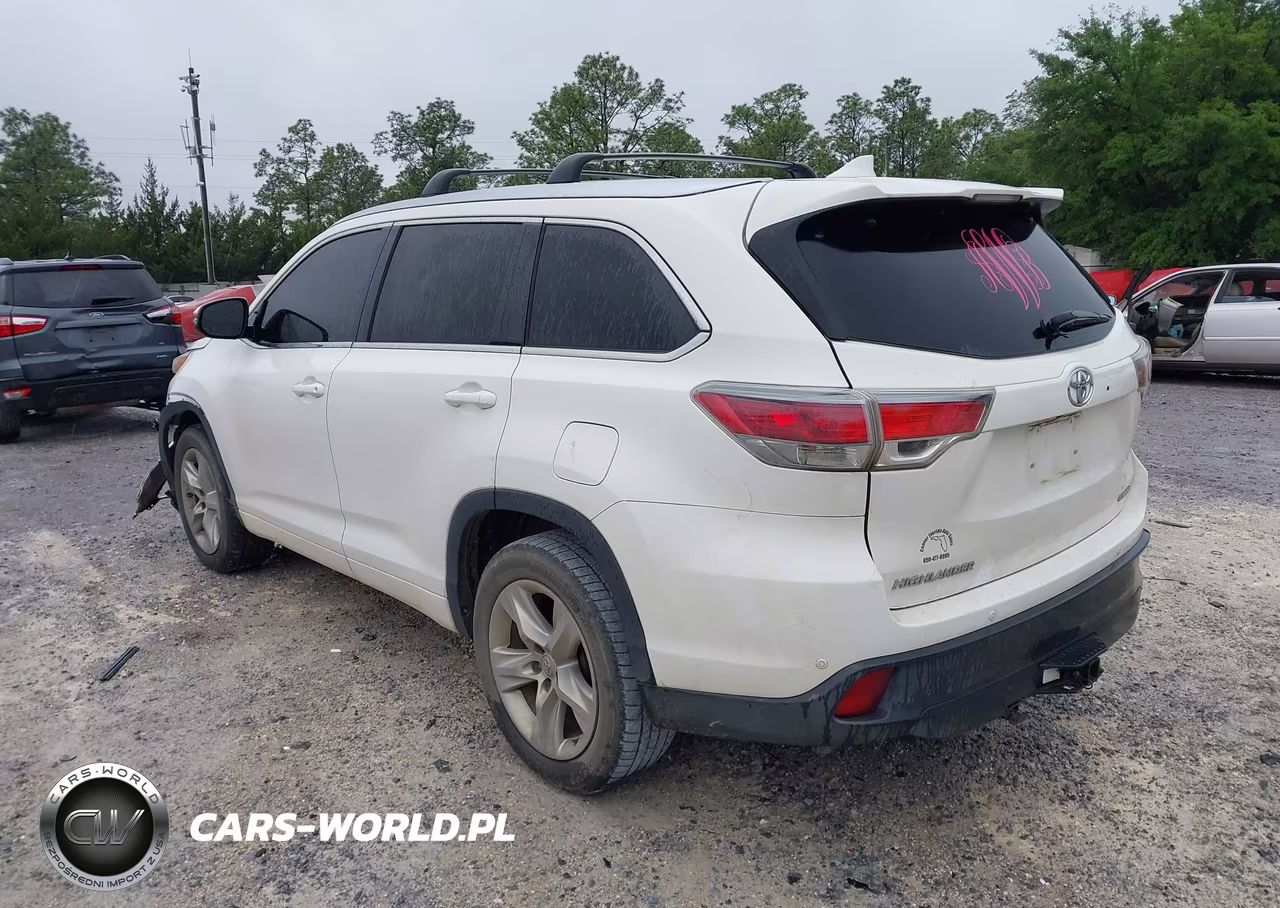 2014 Toyota Highlander Limited V6 VIN:5TDYKRFH9ES025174 - 3